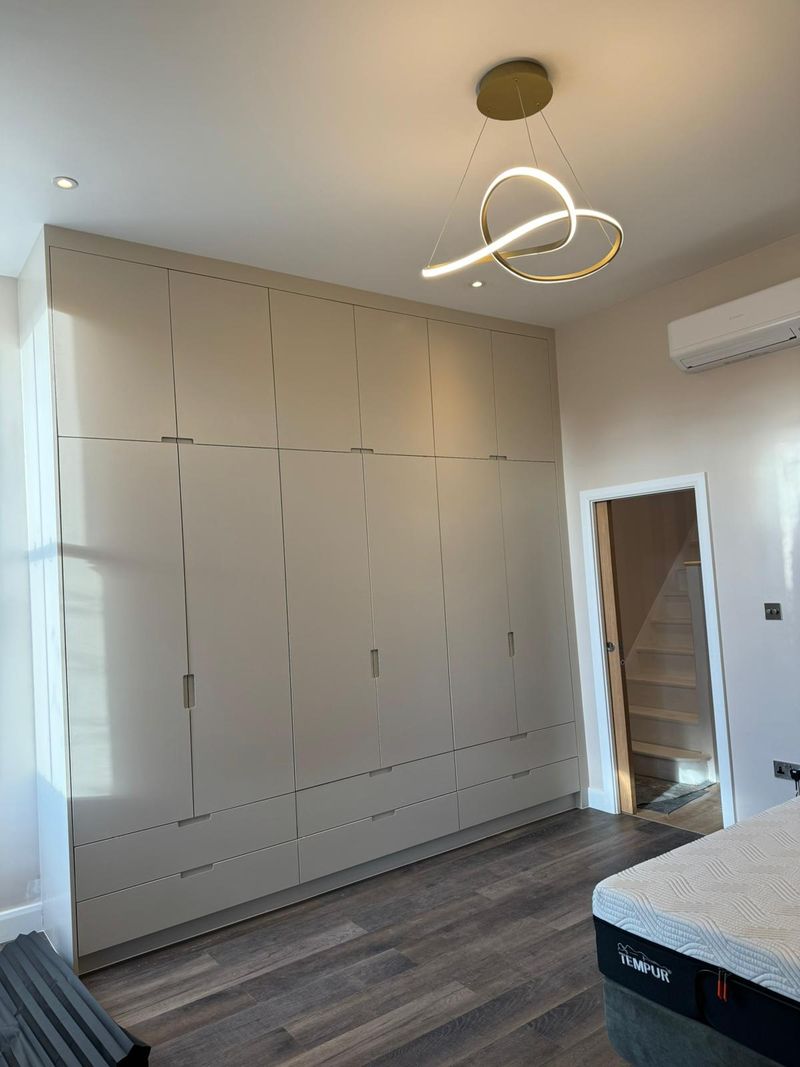Completed bespoke fitted wardrobes